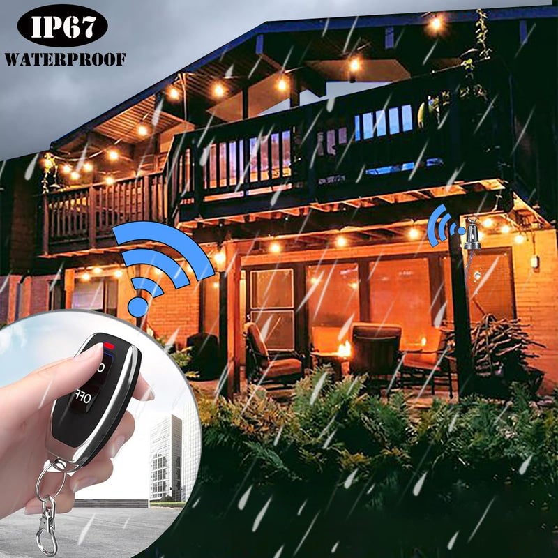 YETOR Waterproof Remote Switch 12V,Mini Wireless Switch 5V/12V/48V/10A Relay with SAE Plug,with 328FT Long Range for Agricultural Sprayers,Spray Pumps,LED Light,Fan. - Image 2